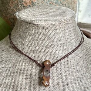 Grunge Bone Bead Choker